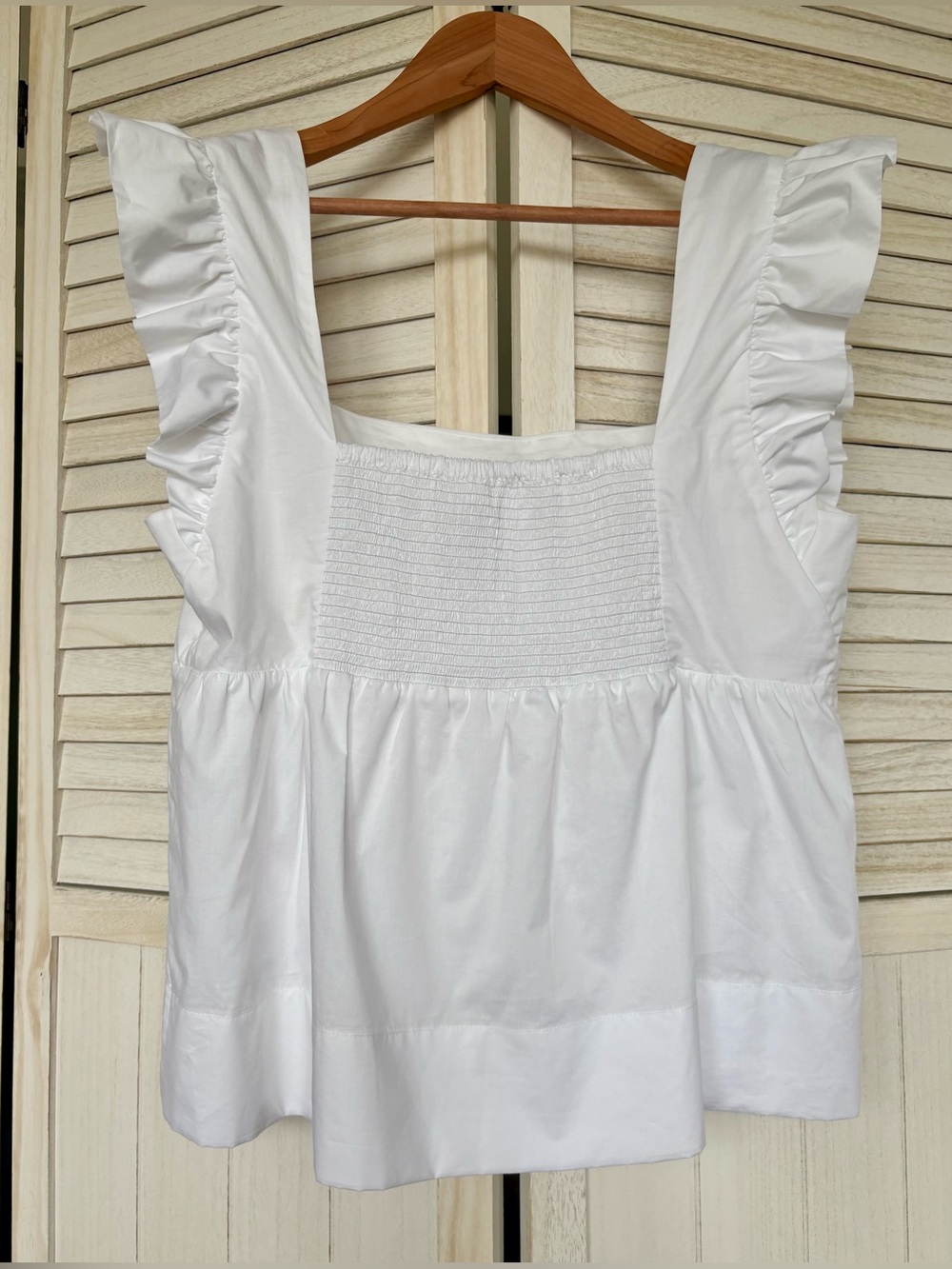 Lilly Pulitzer Tiana Babydoll Cotton Top Size 12 NWT Resort White - Picture 3 of 11